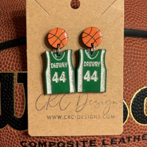 All-Star Jersey Earring Set: Basketball Edition